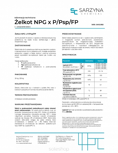 Żelkot GE 125 NPG P  *20kg*